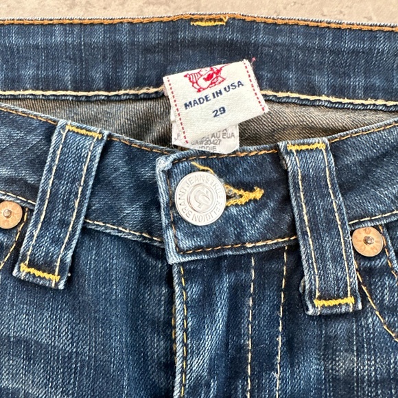 True Religion Dark Blue Skinny Jeans Y2K style - Picture 3 of 9